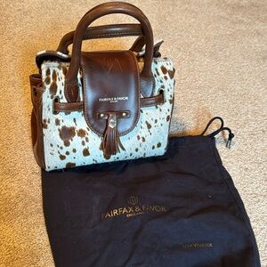 Fairfax & Favor England Mini Windsor Cowhide Handbag